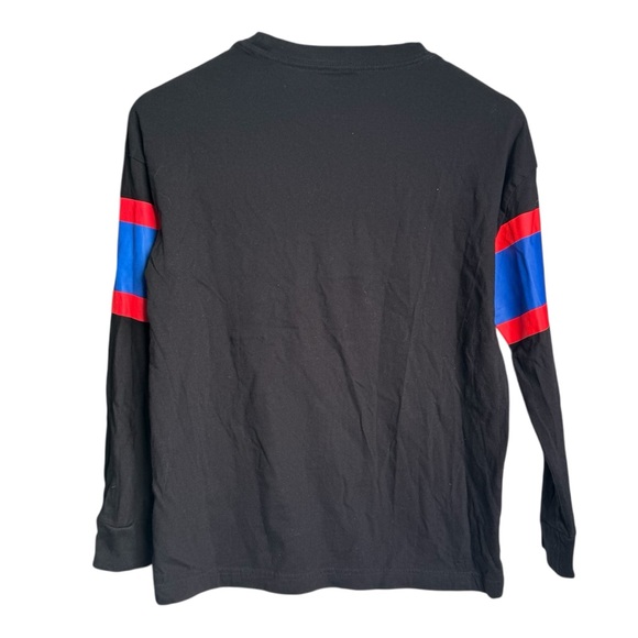 Converse Logo Print 3/4 Sleeve Stripes Shirt Black Juniors Large / 12 years - Picture 3 of 7